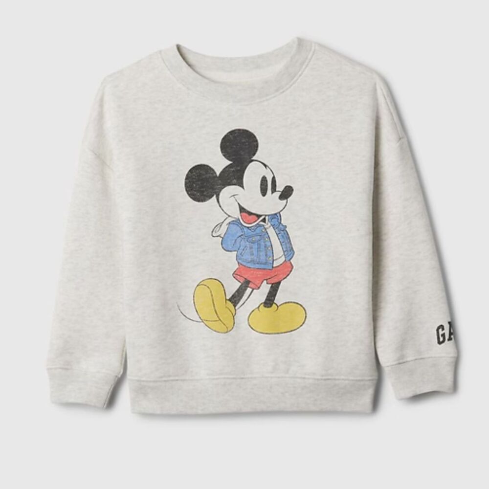 Gap × Disney Baby & Toddler VintageSoft Sweatshirt - 4T - Mickey Mouse